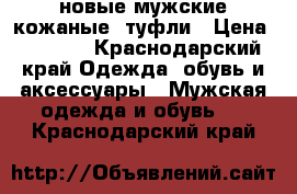 новые мужские кожаные  туфли › Цена ­ 1 100 - Краснодарский край Одежда, обувь и аксессуары » Мужская одежда и обувь   . Краснодарский край